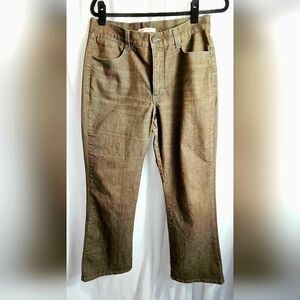 Lee Women's Classic Fit At The Waist Brown Jeans Size 14 Petite EUC